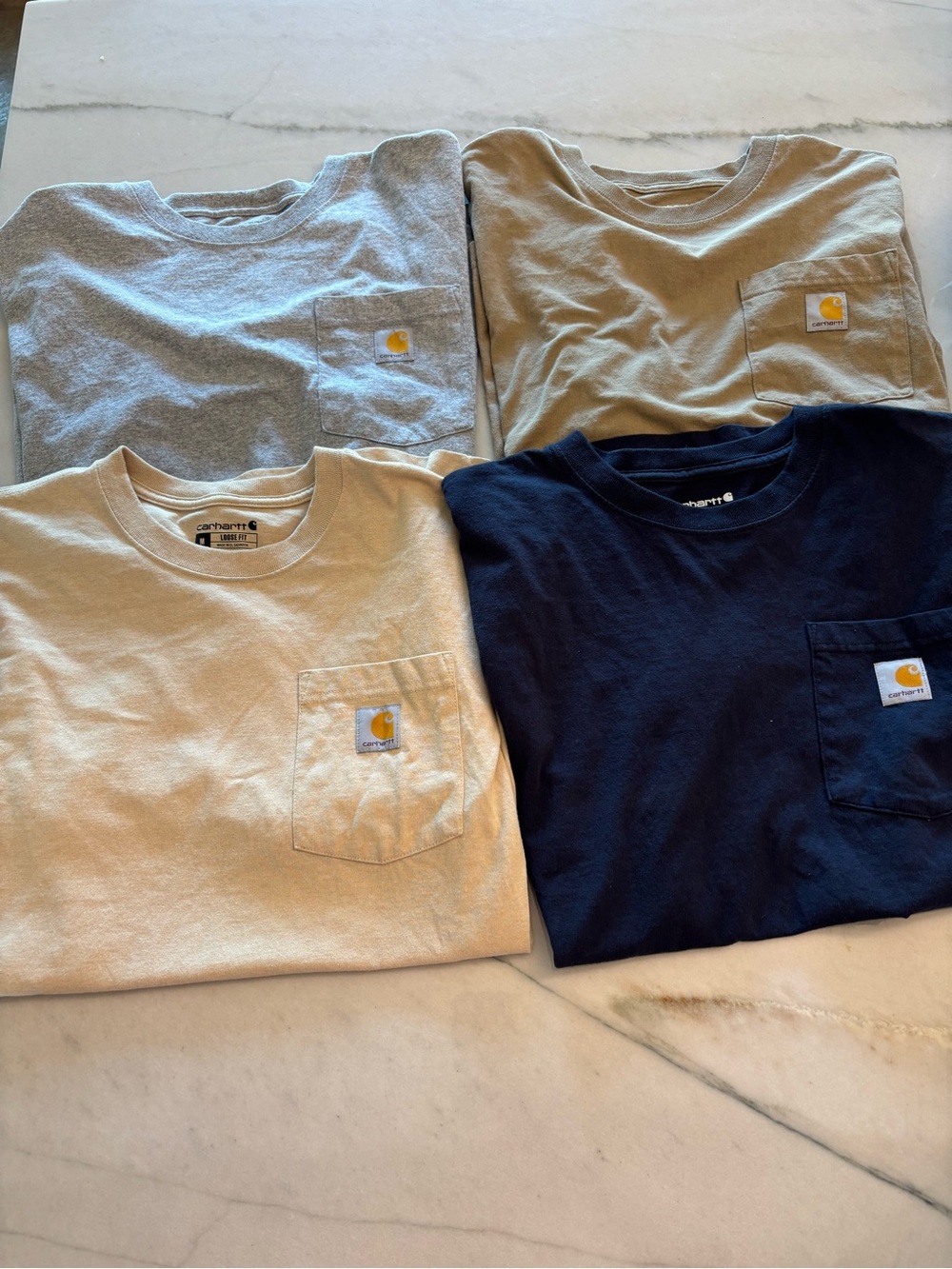 Carhartt Loose Fit Men’s Pocket T Shirt Bundle Casual Workwear Cotton Size M